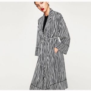 Zara striped kimono jacket